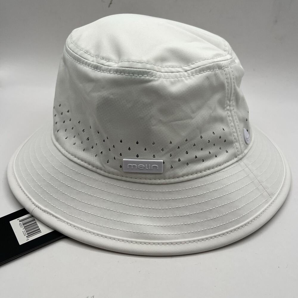 Melin Hydro Caddy Bucket Hat Golf Sz Small White Men Women Unisex Summer Hat